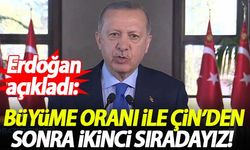 Erdoğan: Büyüme oranı ile Çin'den sonra ikinci sıradayız