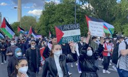 Almanya’da İsrail’in Filistin’e yönelik saldırıları protesto edildi