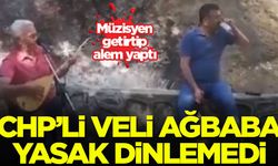 CHP'li Veli Ağbaba, sokağa çıkma yasağında müzisyen getirtip alem yaptı