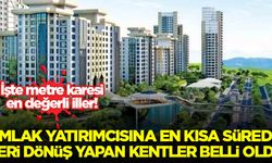 Emlak yatırımcısına en kısa sürede geri dönüş yapan kentler belli oldu