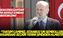 Erdoğan: "Taksim Camimiz, İstanbul'un sembolleri arasındaki seçkin yerini şimdiden almıştır"