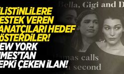 Filistinlilere destek veren sanatçıları hedef gösterdiler! New York Times'ten tepki çeken ilan...