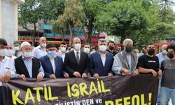 İsrail'in Filistinlilere yönelik saldırıları Denizli'de protesto edildi