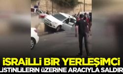İsrailli bir yerleşimci Filistinlilerin üzerine aracıyla saldırdı
