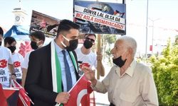 Kahramanmaraş'ta İsrail'in Mescid-i Aksa'ya ve Filistinlilere yönelik saldırılarına bayraklı tepki