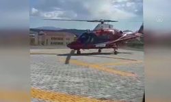 Kayseri'de eşekten düşen çoban için ambulans helikopter seferber oldu