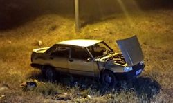 Kırıkkale'de otomobil şarampole devrildi: 3 yaralı