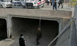 Sancaktepe'de köprü korkuluklarına asılı ceset bulundu