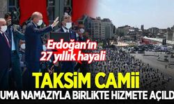 Taksim Camii cuma namazının ardından açıldı