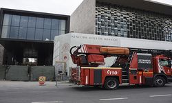 Taksim'deki Atatürk Kültür Merkezi inşaatında çıkan yangın söndürüldü