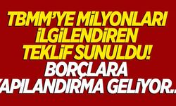 TBMM'ye milyonları ilgilendiren teklif sunuldu! Borçlara yapılandırma geliyor...