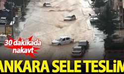 Ankara sele teslim oldu