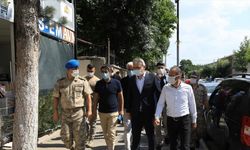 Bingöl Valisi Ekinci, Kığı ilçesinde depreme ilişkin incelemelerde bulundu
