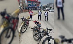 Düzce'de bisiklet yolunun önemini anlatan farkındalık etkinliği