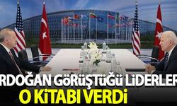 Erdoğan görüştüğü liderlere o kitabı verdi