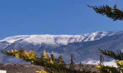 Erzincan'daki Esence Dağı haziranda yağan kar ile yeniden beyaza büründü