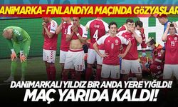 Euro 2020'de, Danimarkalı yıldız olduğu yere yığıldı! Maç yarıda kaldı