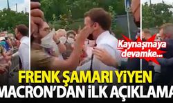 Frenk şamarını yiyen Macron'dan ilk açıklama