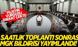 Kritik toplantı sonrası, MGK bildirisinde 'Filistin' vurgusu!