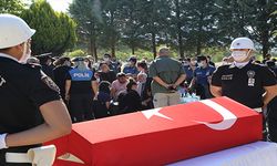 Muğla'da silahlı saldırıda şehit olan polis için tören düzenlendi