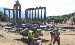Muğla'da 2 bin 200 yıl önce yaptırılan Zeus Tapınağı eski ihtişamına kavuşuyor