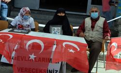 Muş'ta çocukları dağa kaçırılan aileler HDP binası önünde oturma eylemi yaptı
