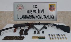 Muş'ta silah ve mühimmat ele geçirildi