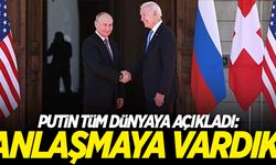Putin, Biden'la görüştüğü zirve sonrası açıkladı: Anlaşmaya vardık!