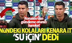 Ronaldo kolaları kenara aldı, 'su için' dedi!