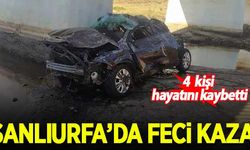 Şanlıurfa'da feci kaza: 4 kişi hayatını kaybetti