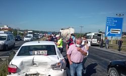Tekirdağ'da zincirleme trafik kazasında 7 kişi yaralandı