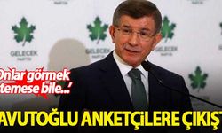 Davutoğlu anketçilere çıkıştı: Onlar görmek istemese bile...