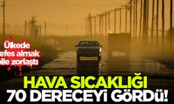Hava sıcaklığı 70 dereceyi gördü!
