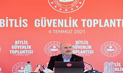 İçişleri Bakanı Süleyman Soylu, Bitlis'te güvenlik toplantısına katıldı