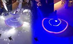 Düğündeki yanar dönerli sema gösterisi tepki çekti