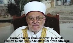 Şeyh İkrime Sabri'den Türk milletine 15 Temmuz mesajı