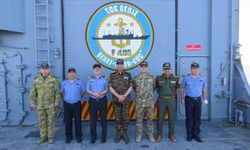 Libya Genelkurmay Başkanı Orgeneral Haddad, TCG Gediz'i ziyaret etti