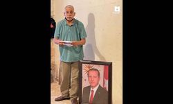 Başkan Erdoğan'ın fotoğrafını asan Filistinliye ceza kestiler