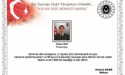 Bakan Akar'dan şehit asker için taziye mesajı