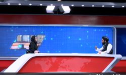 Taliban basın sorumlusu Afgan kadın sunucunun programında soruları yanıtladı