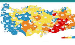 Aşılama haritasında batı illeri 'maviye' büründü