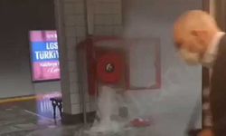 İstanbul metrosunda şok anlar! Yangın hortumunun patladı, vatandaş isyan etti!