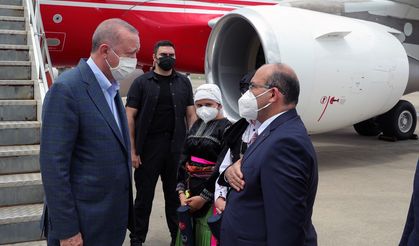 Cumhurbaşkanı Recep Tayyip Erdoğan sel bölgesinde