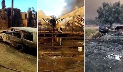 Her şeyi yanan çiftçinin gözyaşları boğazları düğümledi