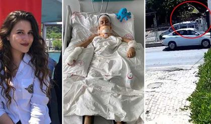 Kırmızı ışıkta hızla geçen NATO görevlisi, Ezgi Aydındağ'a böyle çarptı