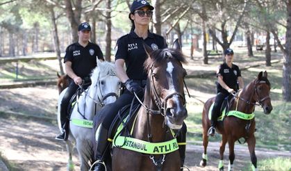 İstanbul'un orman ve sahilleri atlı polislere emanet