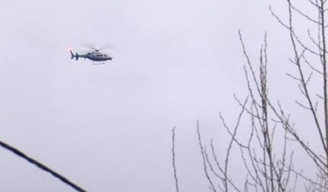 Beykoz'da helikopter düştü iddiası!