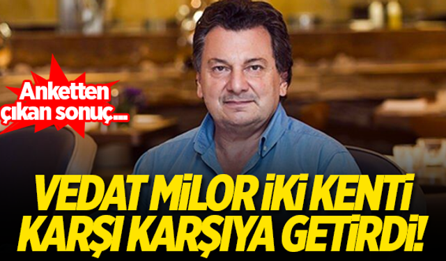 Vedat Milor iki kenti karşı karşıya getirdi!