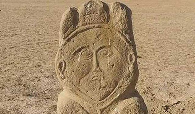 Kazakistan’da eski Türk dönemine ait 1300 yıllık heykel bulundu