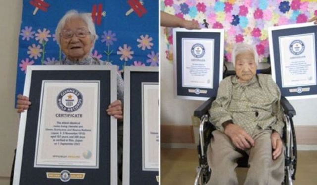 Guinness Rekorlar Kitabı'na girdiler: En yaşlı ikizler 107 yaşında